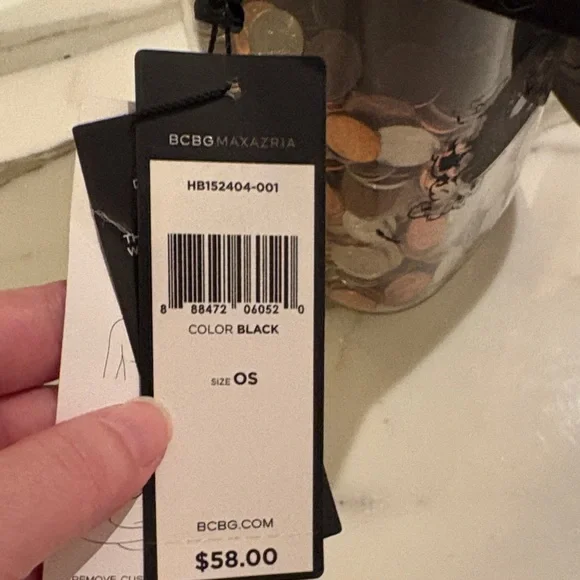 BCBGMaxAzria Black Pom-Pom Hat - Picture 4 of 4